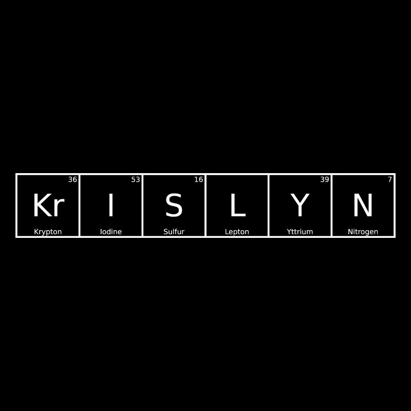 Krislyn Nom Prénom Chimie Élément du tableau périodique