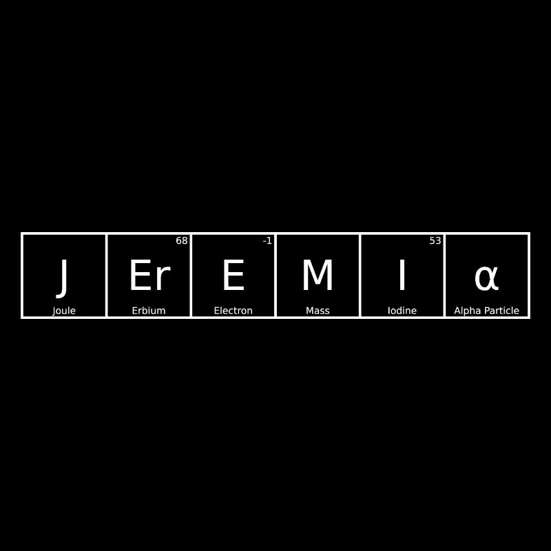 Jeremiah Surname First name Chemistry Periodic Table Element