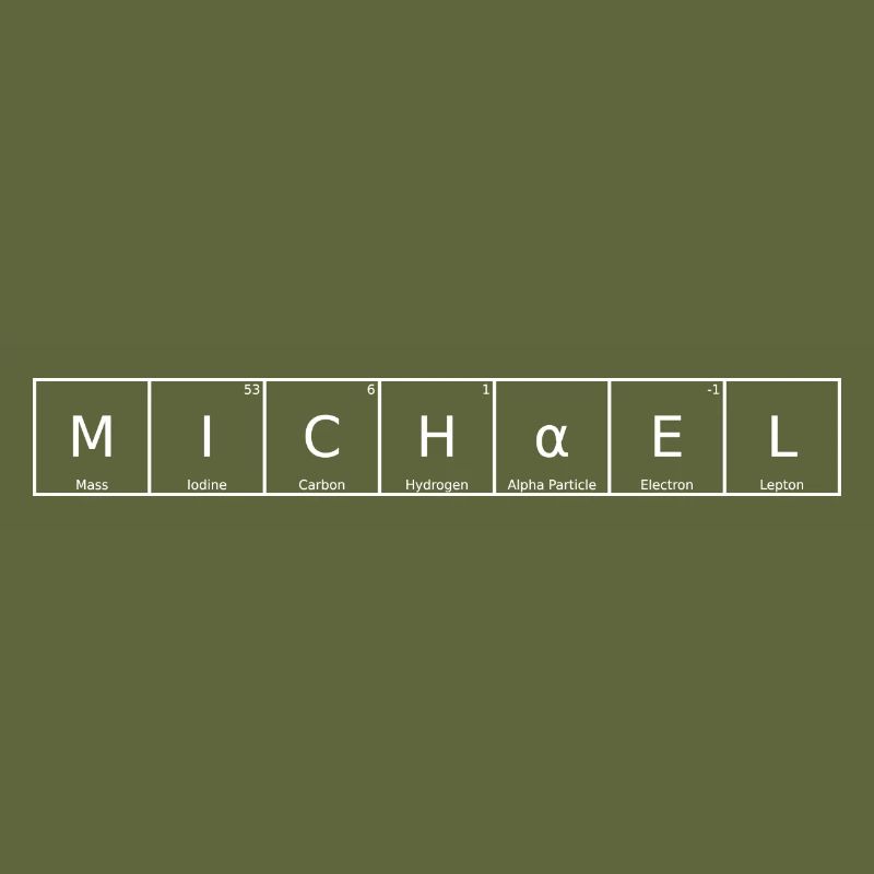 Michael Name First Name Chemistry Periodic Table Element