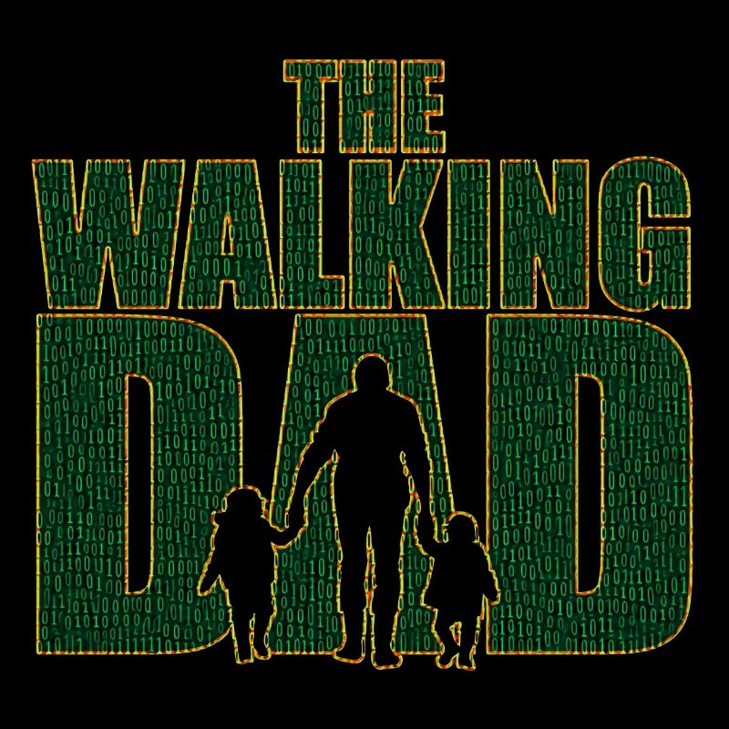 The walking Dad Vater Code Vatertag Geschenk