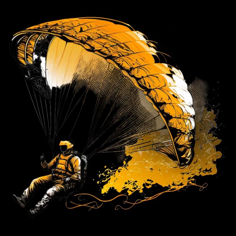 Flying high, paragliding