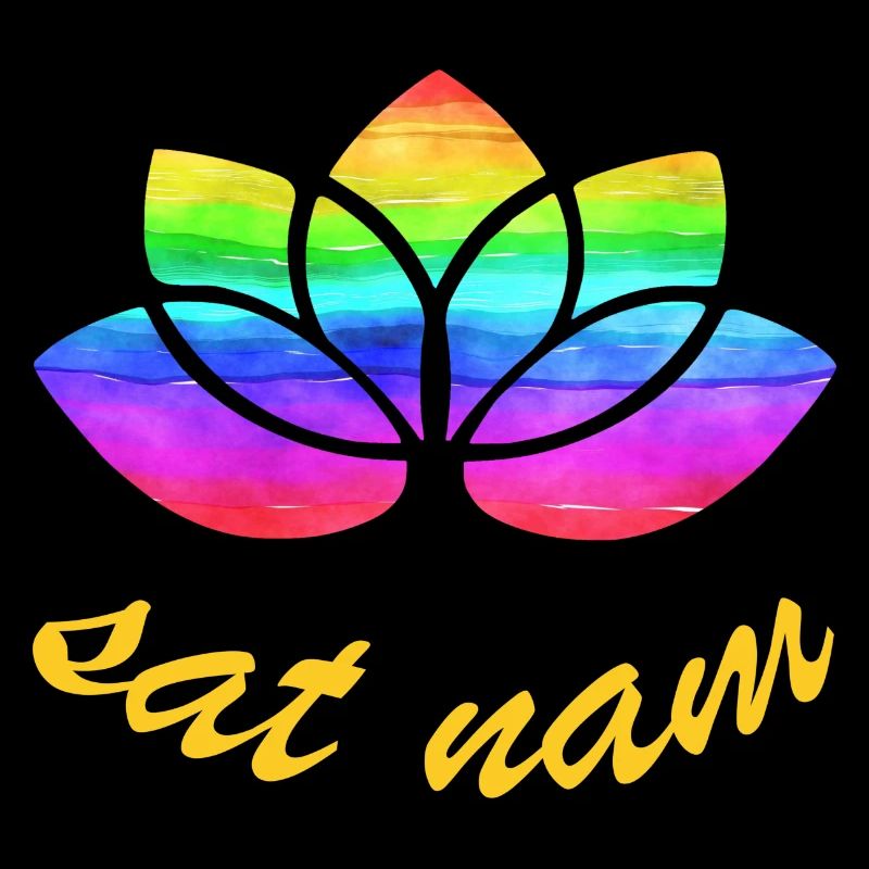 sat nam with lotus rainbow