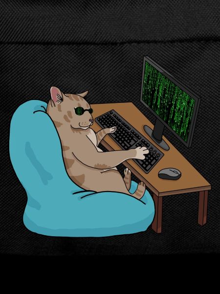 Cat Hacker with Sunglasses