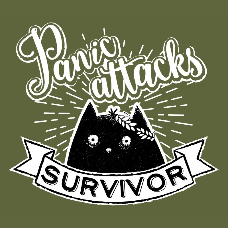 Panic Attacks Survivor, noir et blanc, ver. 2