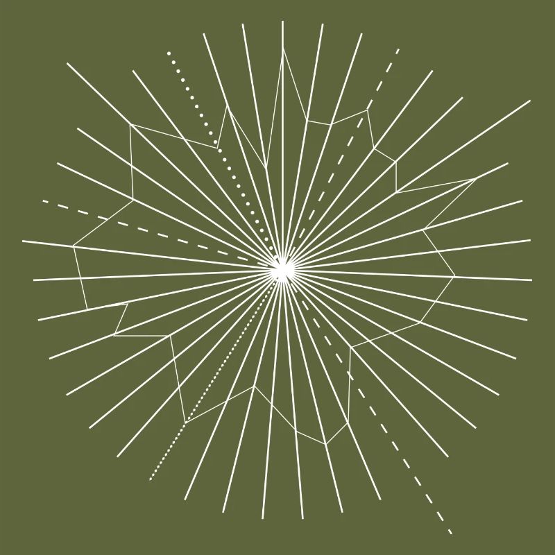 Radial rays