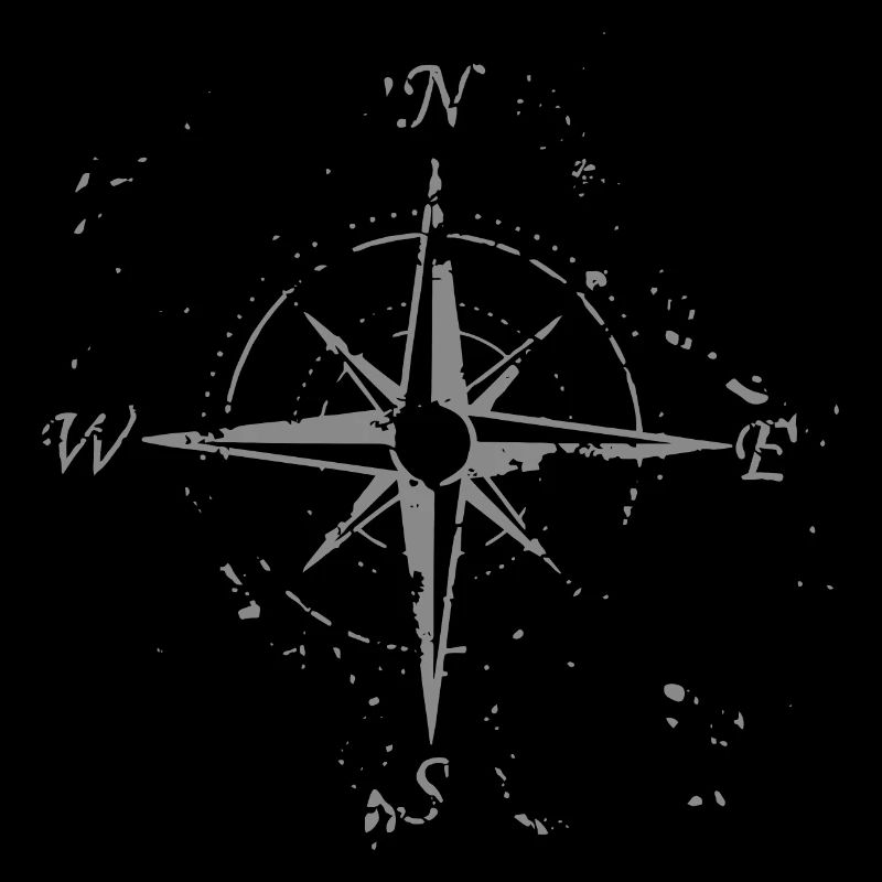 Windrose with the cardinal points