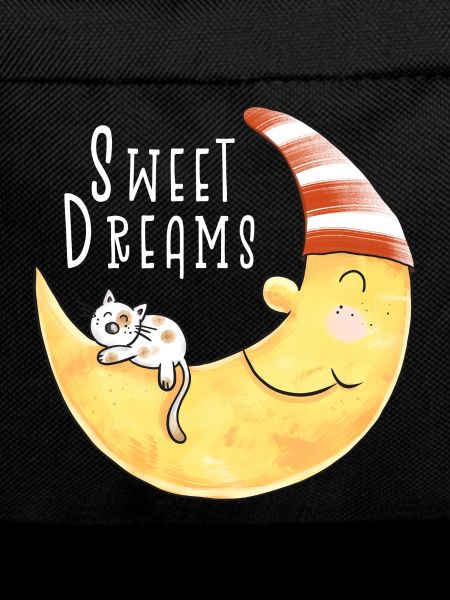 Sweet Dreams cat in the moon