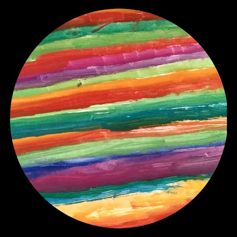 bunter gemalter Planet