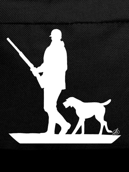 Hunter with dog on the prowl