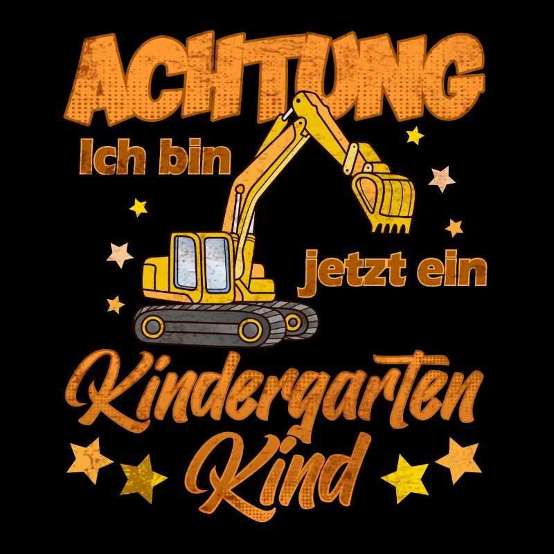 Kindergarten Kind Junge Geschenk Bagger