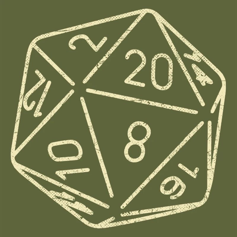 Dice Board Game 20 Sides Dungeons RPG Dragon