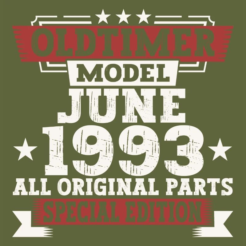 Oldtimer Juni 1993 Geburtstag Geschenk Herren Fun