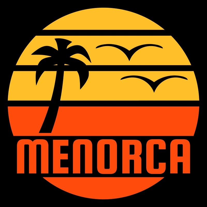 Menorca (sun, palm tree, birds)