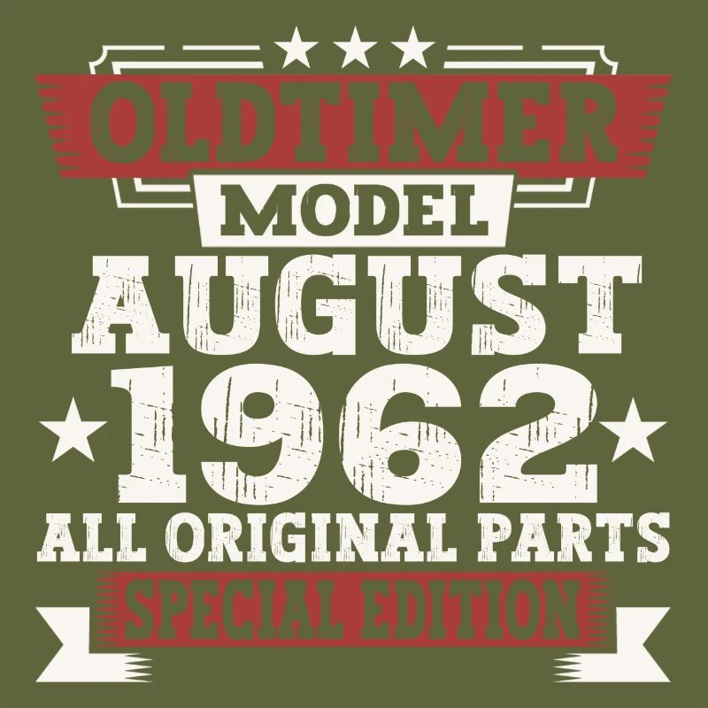 Oldtimer August 1962 60. Geburtstag Geschenk Fun