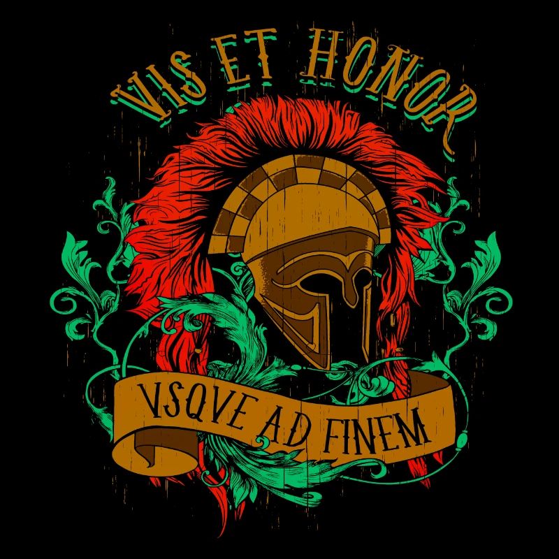 A beautiful and fun "Vis Et Honor" design