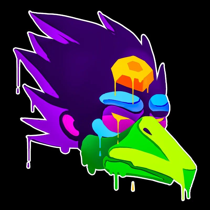 A beautiful and fun Karasu Tengu eagle design