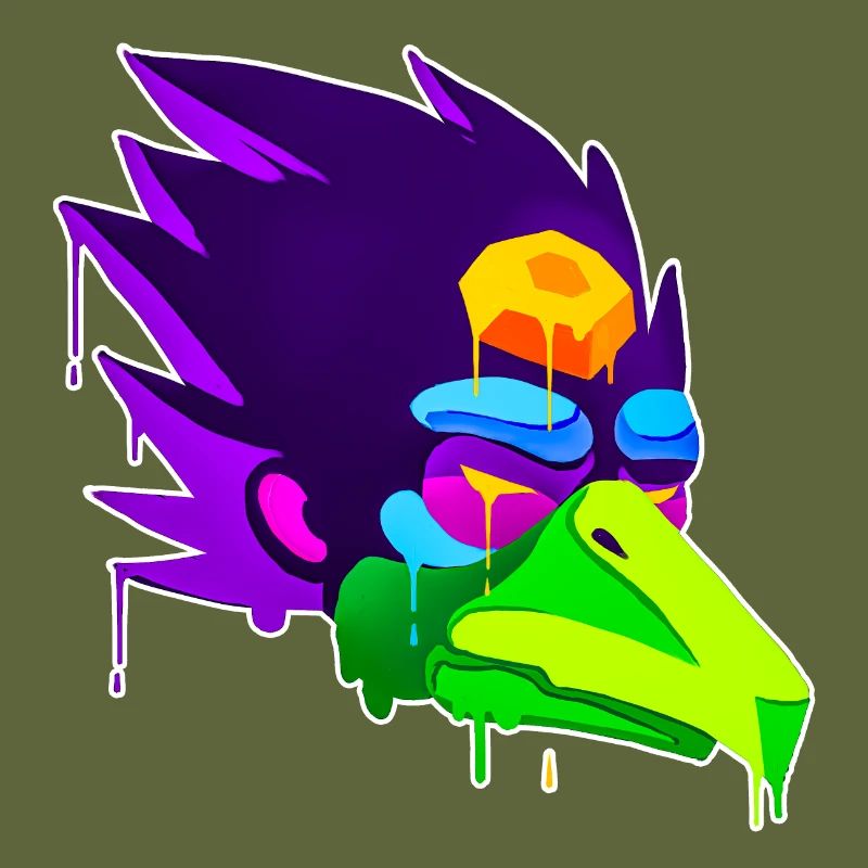 A beautiful and fun Karasu Tengu eagle design