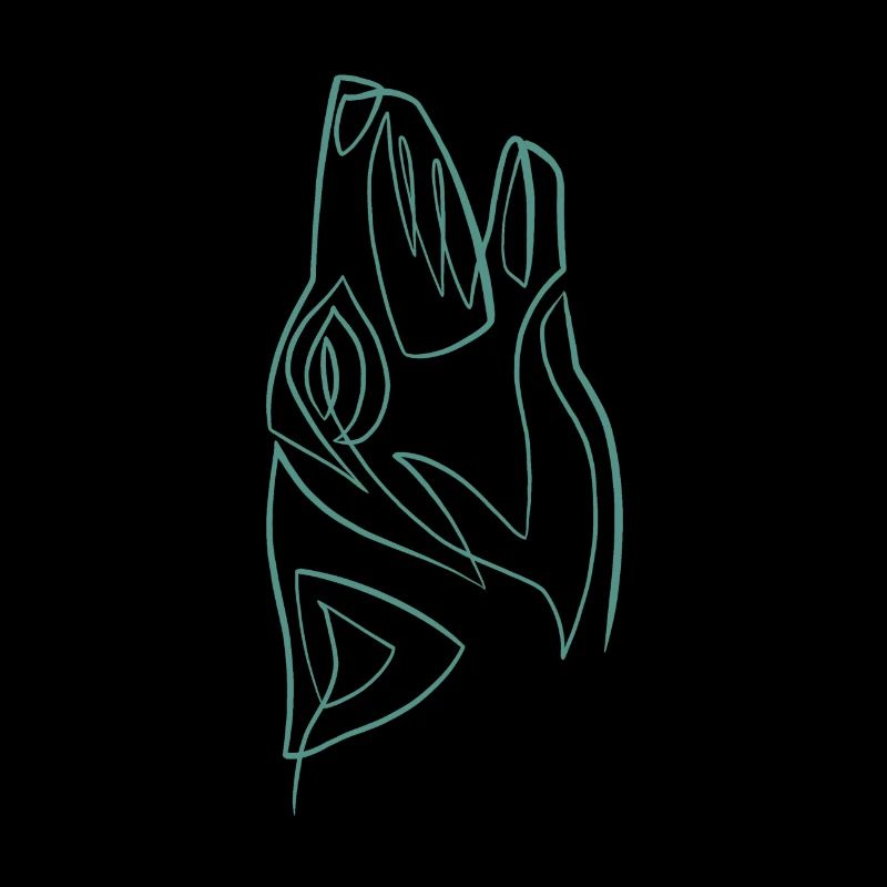 Wolf's head one line