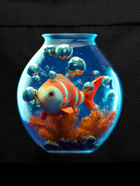 Goldfish in a fishbowl