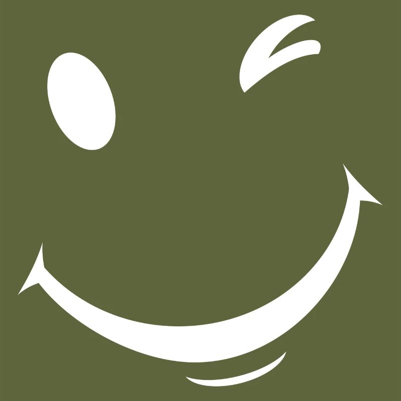 White wink expression