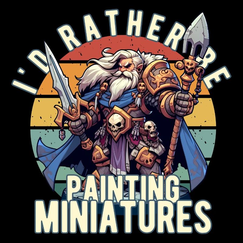 I'd Rather Be Painting Miniature Fantasy War Table