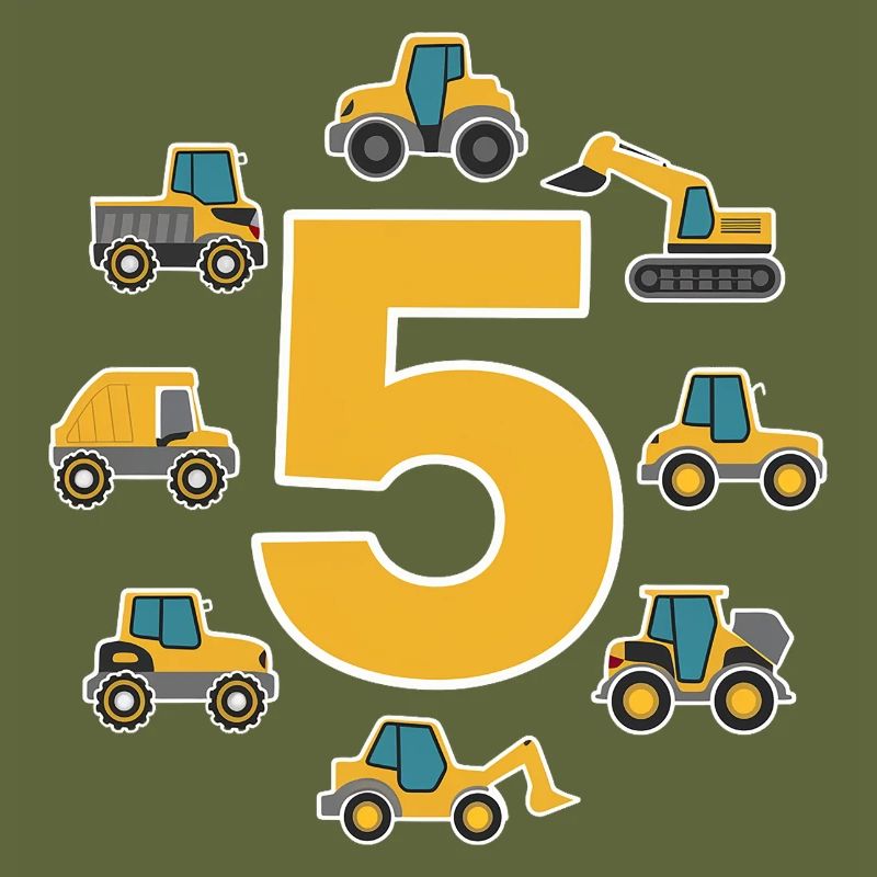 Construction site - 5 years - 5th birthday