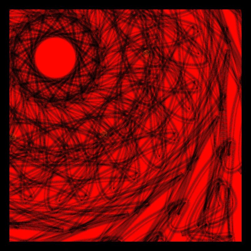 Black and Red Geometric Design