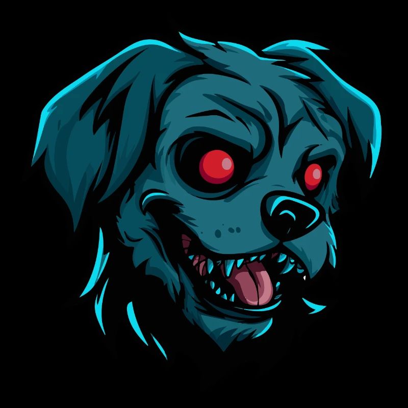 Hund Halloween Comic Zombie