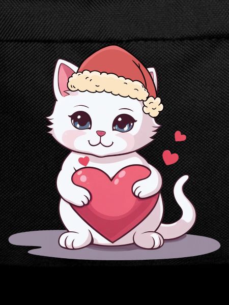 Xmas Cat Kitten Cats Santa Claus