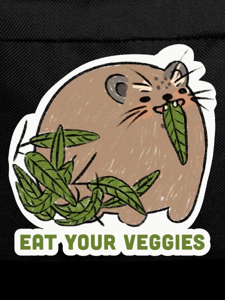 Eat Your Veggies – Funny Animal Motif