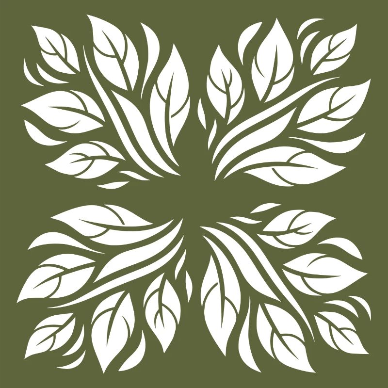 Leaves botanical pattern