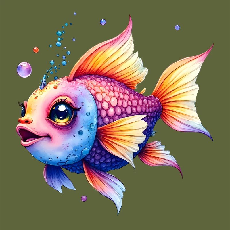 Lebendiger Regenbogenwassermann