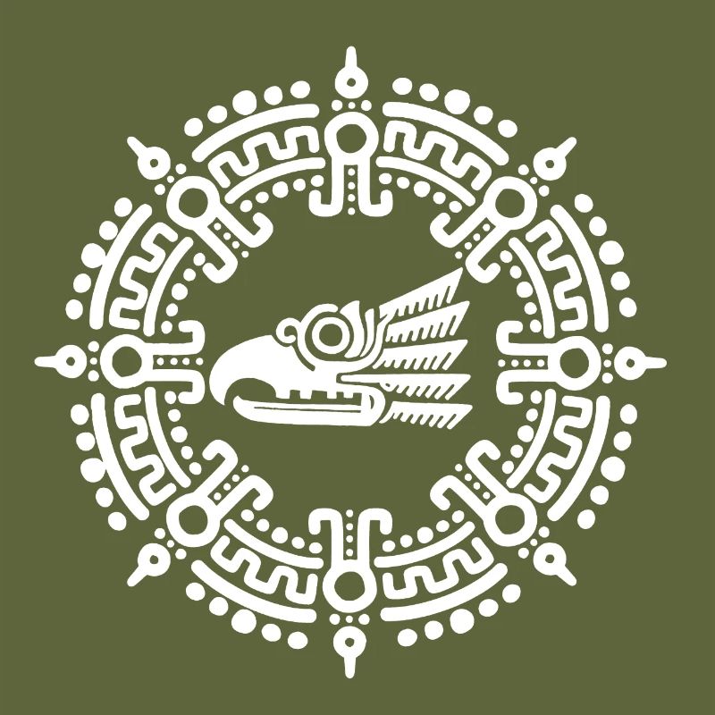 White Aztec symbol