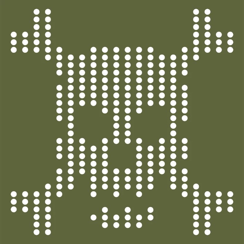 Dotted Skull Halftone