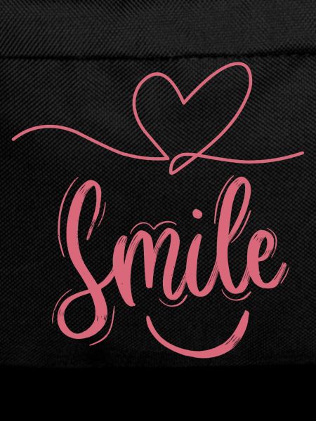 Smile Heart Font Pink