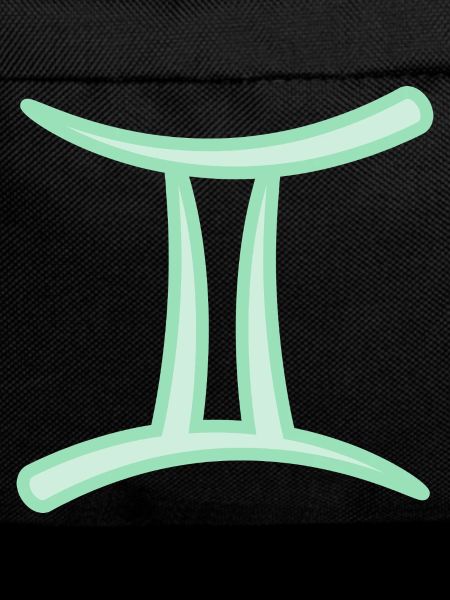 Zwillinge Sternzeichensymbol Pastel Grün