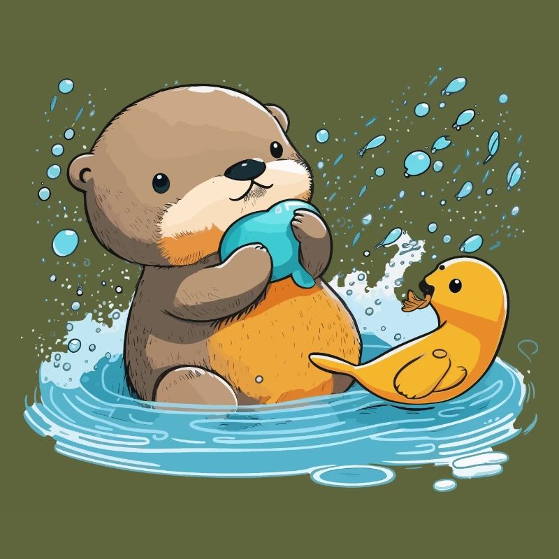 Gummiente Otter