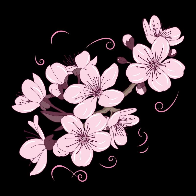 Blume Japanisch Cooles Geschenk