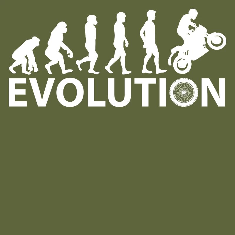 Evolution Affe zum Motorbiker Lustiges Geschenk