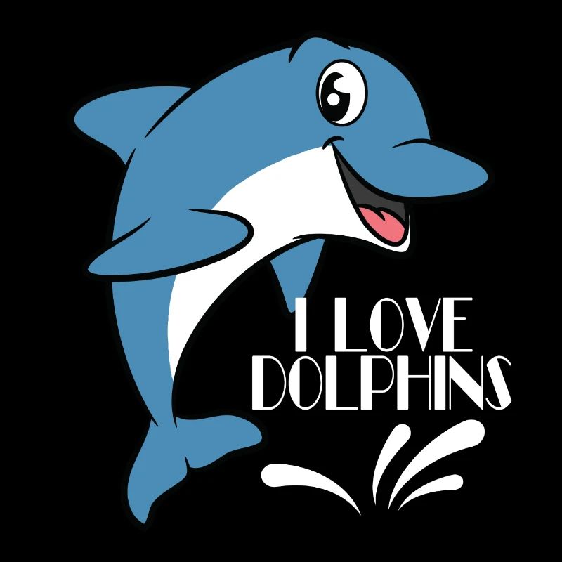 J'aime les dauphins, j'aime les dauphins Tshirt