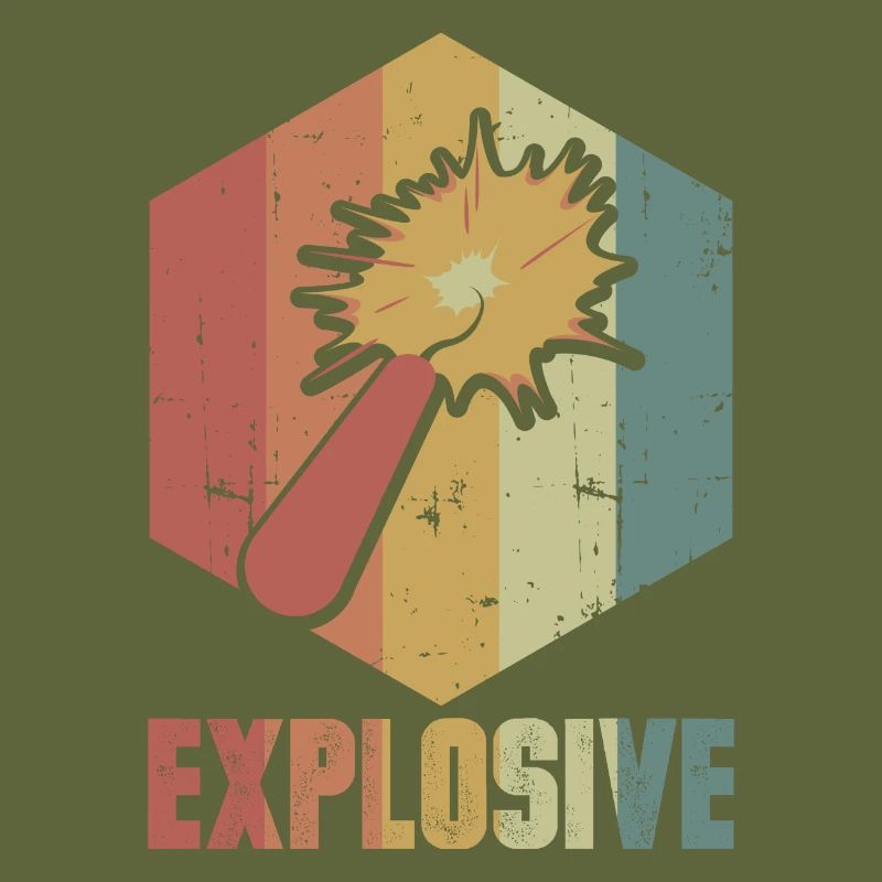 Dynamit Explosion Retro Cooles Geschenk