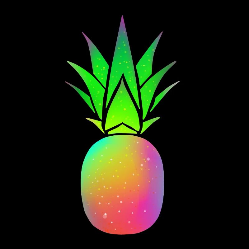 Pineapple rainbow eat fruit