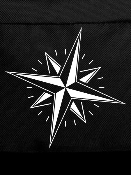 Wind rose compass nautical star