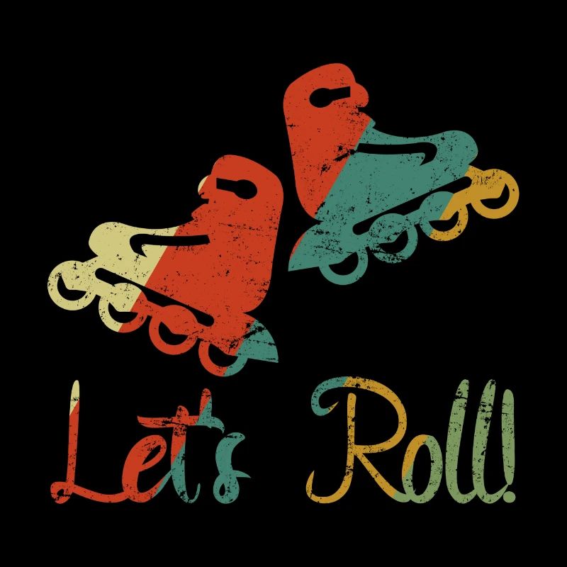 Inline Skating Rollerskates Retro Vintage