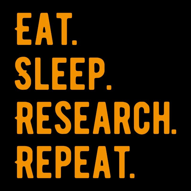 Eat Sleep Research Repeat Phd Geschenk