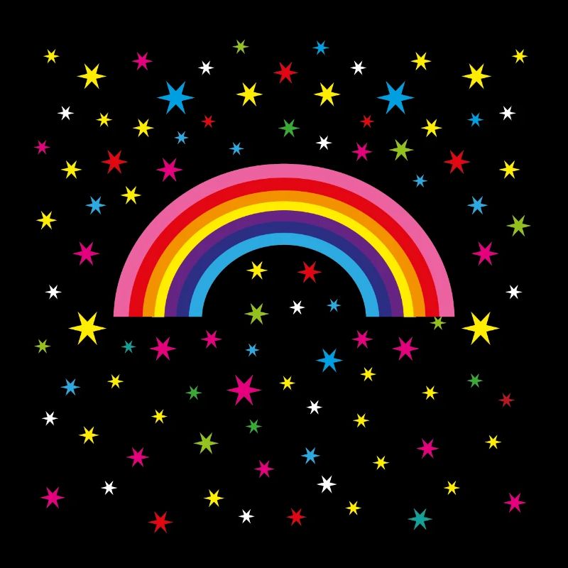 12 rainbow starry sky