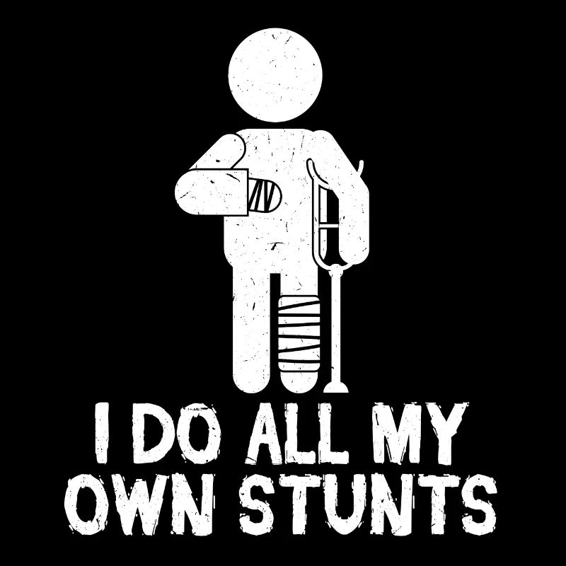 Ich mache alle meine eigenen Stunts Verletzte