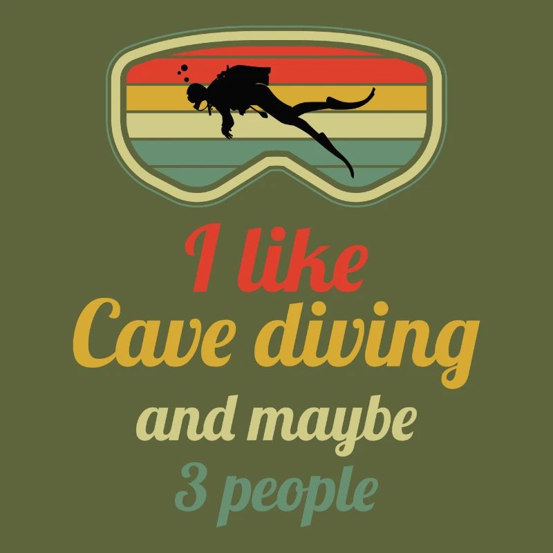 Vintage Retro Caving Spelunking Cave Explorer Gift
