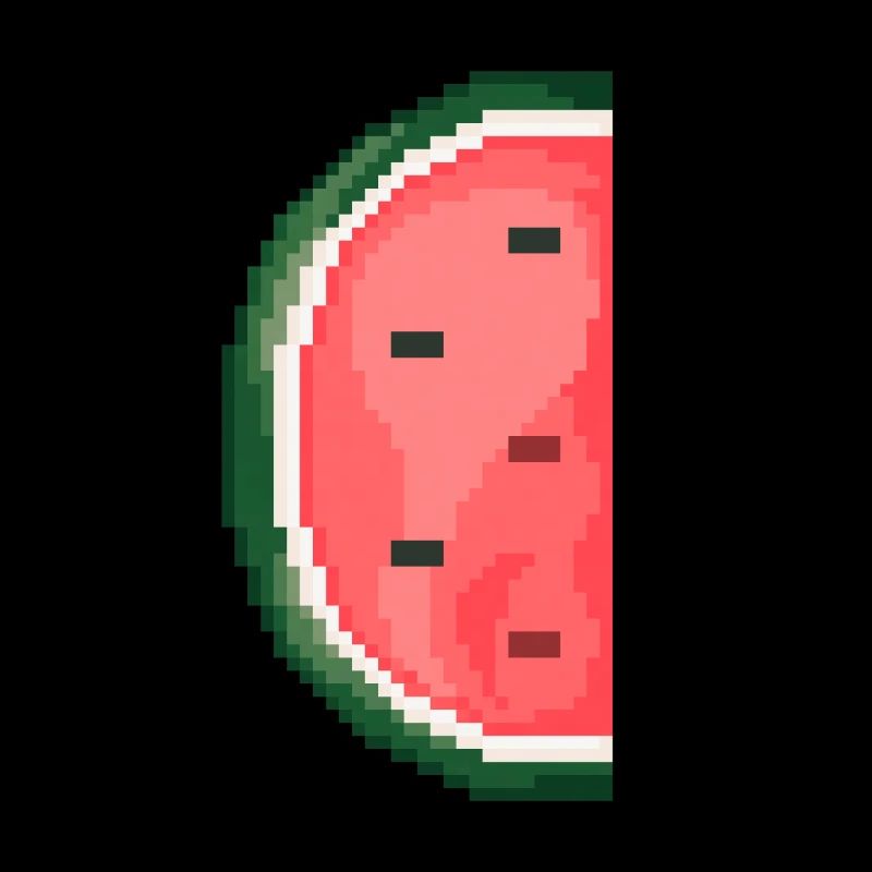 Pixel Art Melon Pattern Variant 1