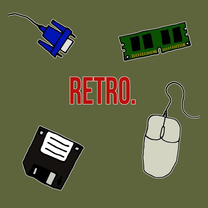 Retro Computer Lettering Statement Gift 90s